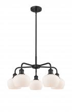 Innovations Lighting 516-5CR-BK-G91 - Fenton - 5 Light - 25 inch - Matte Black - Chandelier