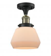 Innovations Lighting 517-1CH-BAB-G171 - Fulton - 1 Light - 7 inch - Black Antique Brass - Semi-Flush Mount