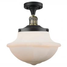 Innovations Lighting 517-1CH-BAB-G541-LED - Oxford - 1 Light - 12 inch - Black Antique Brass - Semi-Flush Mount