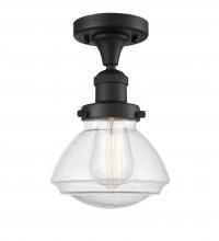 Innovations Lighting 517-1CH-BK-G324-LED - Olean - 1 Light - 7 inch - Matte Black - Semi-Flush Mount