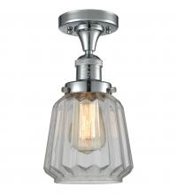 Innovations Lighting 517-1CH-PC-G142-LED - Chatham - 1 Light - 7 inch - Polished Chrome - Semi-Flush Mount