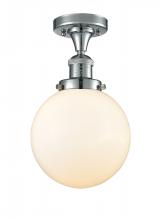 Innovations Lighting 517-1CH-PC-G201-8 - Beacon - 1 Light - 8 inch - Polished Chrome - Semi-Flush Mount