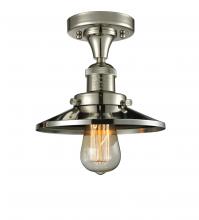 Innovations Lighting 517-1CH-PN-M1 - Railroad - 1 Light - 7 inch - Polished Nickel - Semi-Flush Mount