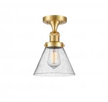 Innovations Lighting 517-1CH-SG-G44-LED - Cone - 1 Light - 8 inch - Satin Gold - Semi-Flush Mount