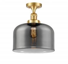 Innovations Lighting 517-1CH-SG-G73-L-LED - Bell - 1 Light - 12 inch - Satin Gold - Semi-Flush Mount