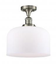 Innovations Lighting 517-1CH-SN-G71-L - Bell - 1 Light - 12 inch - Brushed Satin Nickel - Semi-Flush Mount