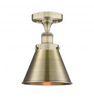 Innovations Lighting 616-1F-AB-M13-AB - Appalachian - 1 Light - 8 inch - Antique Brass - Semi-Flush Mount