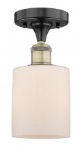 Innovations Lighting 616-1F-BAB-G111 - Cobbleskill - 1 Light - 5 inch - Black Antique Brass - Semi-Flush Mount