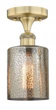 Innovations Lighting 616-1F-BB-G116 - Cobbleskill - 1 Light - 5 inch - Brushed Brass - Semi-Flush Mount