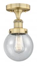 Innovations Lighting 616-1F-BB-G204-6 - Beacon - 1 Light - 6 inch - Brushed Brass - Semi-Flush Mount