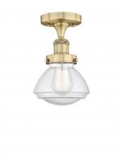 Innovations Lighting 616-1F-BB-G324 - Olean - 1 Light - 7 inch - Brushed Brass - Semi-Flush Mount