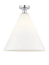 Innovations Lighting 616-1F-PC-GBC-161 - Berkshire - 1 Light - 16 inch - Polished Chrome - Semi-Flush Mount