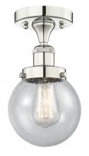 Innovations Lighting 616-1F-PN-G204-6 - Beacon - 1 Light - 6 inch - Polished Nickel - Semi-Flush Mount