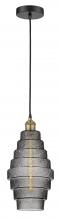 Innovations Lighting 616-1P-BAB-G673-8 - Cascade - 1 Light - 8 inch - Black Antique Brass - Cord hung - Mini Pendant