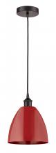 Innovations Lighting 616-1P-OB-MBD-9-RD-LED - Plymouth - 1 Light - 9 inch - Oil Rubbed Bronze - Cord hung - Mini Pendant