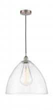 Innovations Lighting 616-1P-SN-GBD-164-LED - Bristol - 1 Light - 16 inch - Brushed Satin Nickel - Cord hung - Pendant