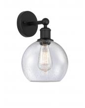 Innovations Lighting 616-1W-BK-G124-8 - Athens - 1 Light - 8 inch - Matte Black - Sconce