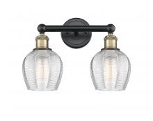 Innovations Lighting 616-2W-BAB-G462-6 - Norfolk - 2 Light - 15 inch - Black Antique Brass - Bath Vanity Light