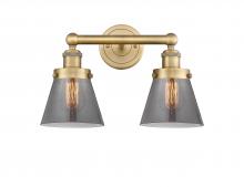 Innovations Lighting 616-2W-BB-G63 - Cone - 2 Light - 15 inch - Brushed Brass - Bath Vanity Light