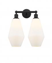 Innovations Lighting 616-2W-BK-G651-7 - Cindyrella - 2 Light - 16 inch - Matte Black - Bath Vanity Light