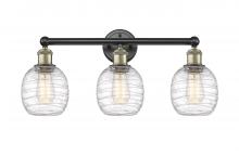 Innovations Lighting 616-3W-BAB-G1013 - Belfast - 3 Light - 24 inch - Black Antique Brass - Bath Vanity Light