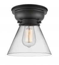 Innovations Lighting 623-1F-BK-G42-LED - Cone - 1 Light - 8 inch - Matte Black - Flush Mount
