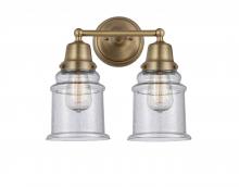 Innovations Lighting 623-2W-BB-G184 - Canton - 2 Light - 14 inch - Brushed Brass - Bath Vanity Light