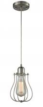 Innovations Lighting 900-1P-SN-CE513-SN-LED - Muselet - 1 Light - 6 inch - Brushed Satin Nickel - Cord hung - Mini Pendant