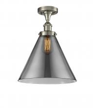 Innovations Lighting 916-1C-SN-G43-L - Cone - 1 Light - 12 inch - Brushed Satin Nickel - Semi-Flush Mount