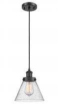 Innovations Lighting 916-1P-BK-G44 - Cone - 1 Light - 8 inch - Matte Black - Cord hung - Mini Pendant