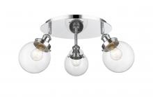 Innovations Lighting 916-3C-PC-G202-6 - Beacon - 3 Light - 18 inch - Polished Chrome - Flush Mount