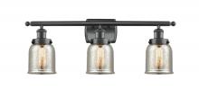 Innovations Lighting 916-3W-BK-G58 - Bell - 3 Light - 26 inch - Matte Black - Bath Vanity Light