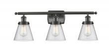 Innovations Lighting 916-3W-OB-G64-LED - Cone - 3 Light - 26 inch - Oil Rubbed Bronze - Bath Vanity Light