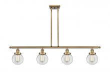 Innovations Lighting 916-4I-BB-G202-6-LED - Beacon - 4 Light - 48 inch - Brushed Brass - Stem Hung - Island Light