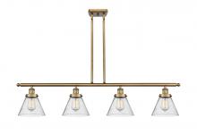 Innovations Lighting 916-4I-BB-G44 - Cone - 4 Light - 48 inch - Brushed Brass - Stem Hung - Island Light