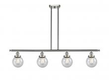 Innovations Lighting 916-4I-SN-G204-6 - Beacon - 4 Light - 48 inch - Brushed Satin Nickel - Stem Hung - Island Light