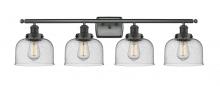 Innovations Lighting 916-4W-BK-G74 - Bell - 4 Light - 38 inch - Matte Black - Bath Vanity Light