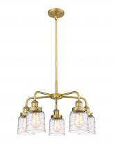 Innovations Lighting 916-5CR-BB-G513 - Bell - 5 Light - 24 inch - Brushed Brass - Chandelier