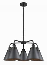 Innovations Lighting 916-5CR-BK-M13-BK - Appalachian - 5 Light - 27 inch - Matte Black - Chandelier