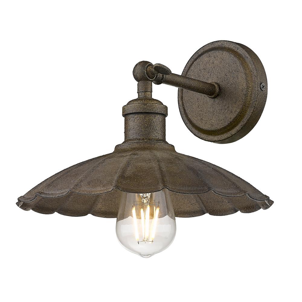 Clemence 1 Light Wall Sconce in Dark Rust