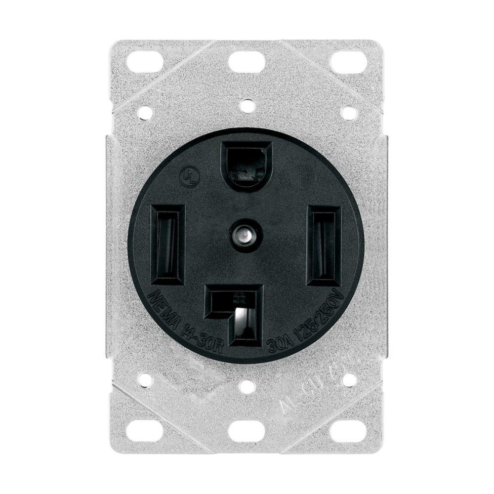 Recp Single Flush 30A 125/250V 3P4W W