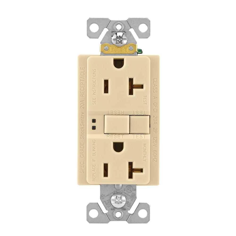 GFCI Self Test Duplex 20A 125V IV