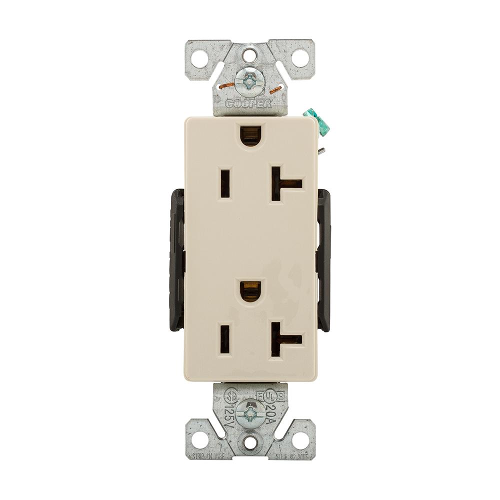 Recp Deco Duplex 20A 125V 2P3W Swire LA