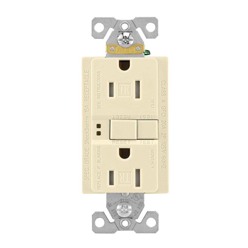GFCI TR ST Duplex 15A125V 3PK NoWlplt AL