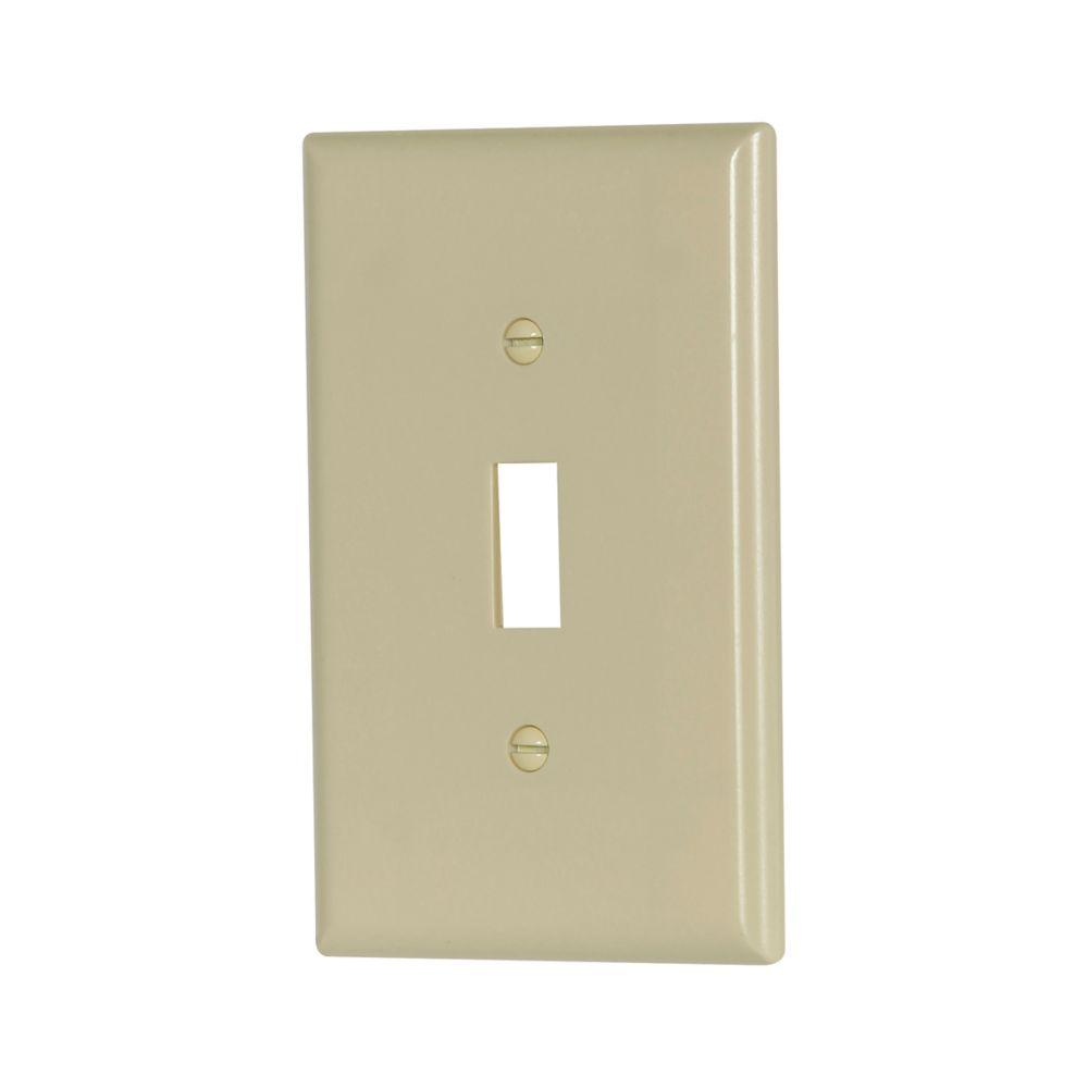 Wallplate 1G Toggle Thermoset Mid IV