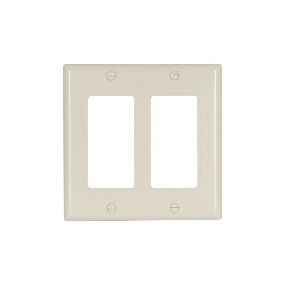 Wallplate 2G Decorator Thermoset Std LA