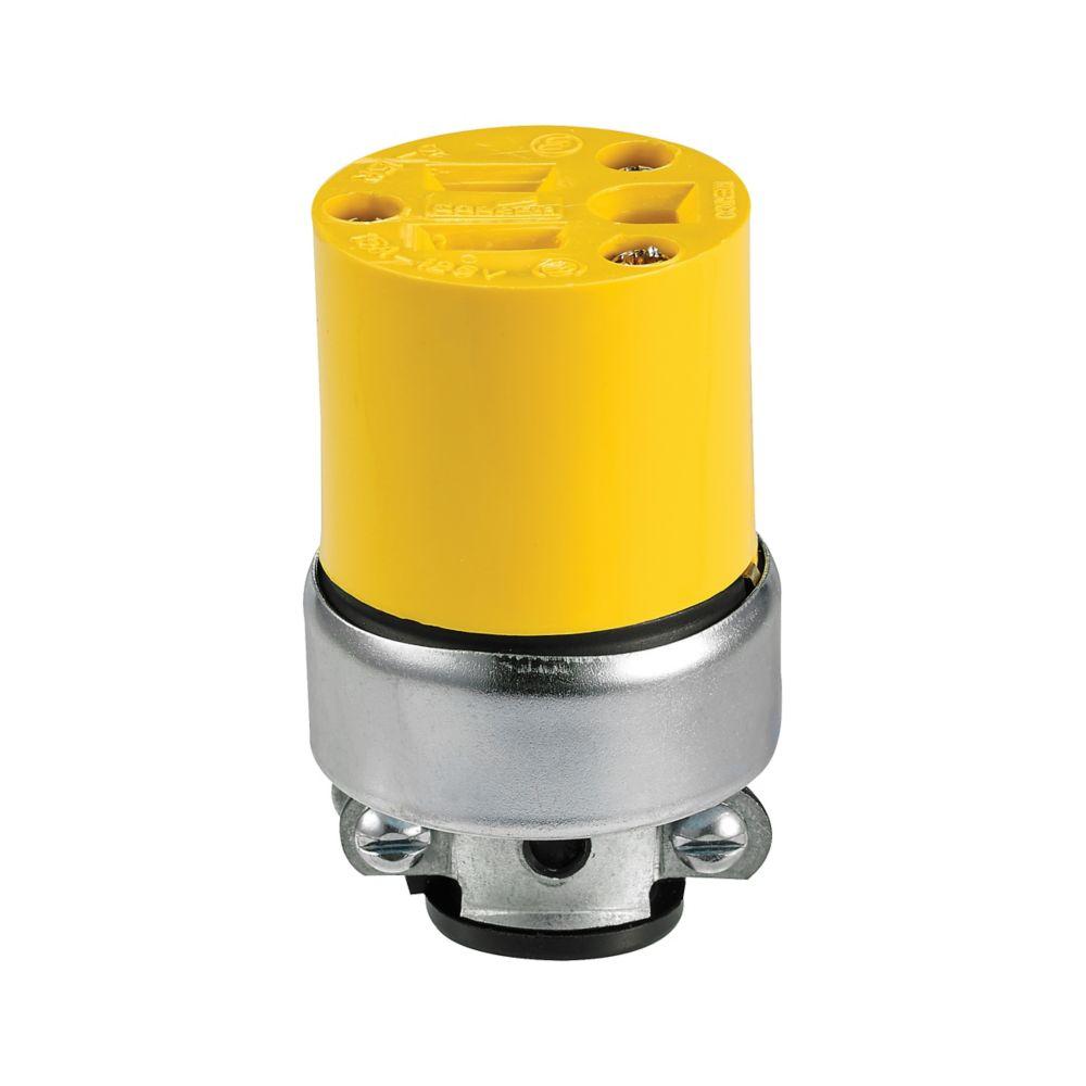Conn 15A 125V 2P3W Str Vinyl/Armored YL