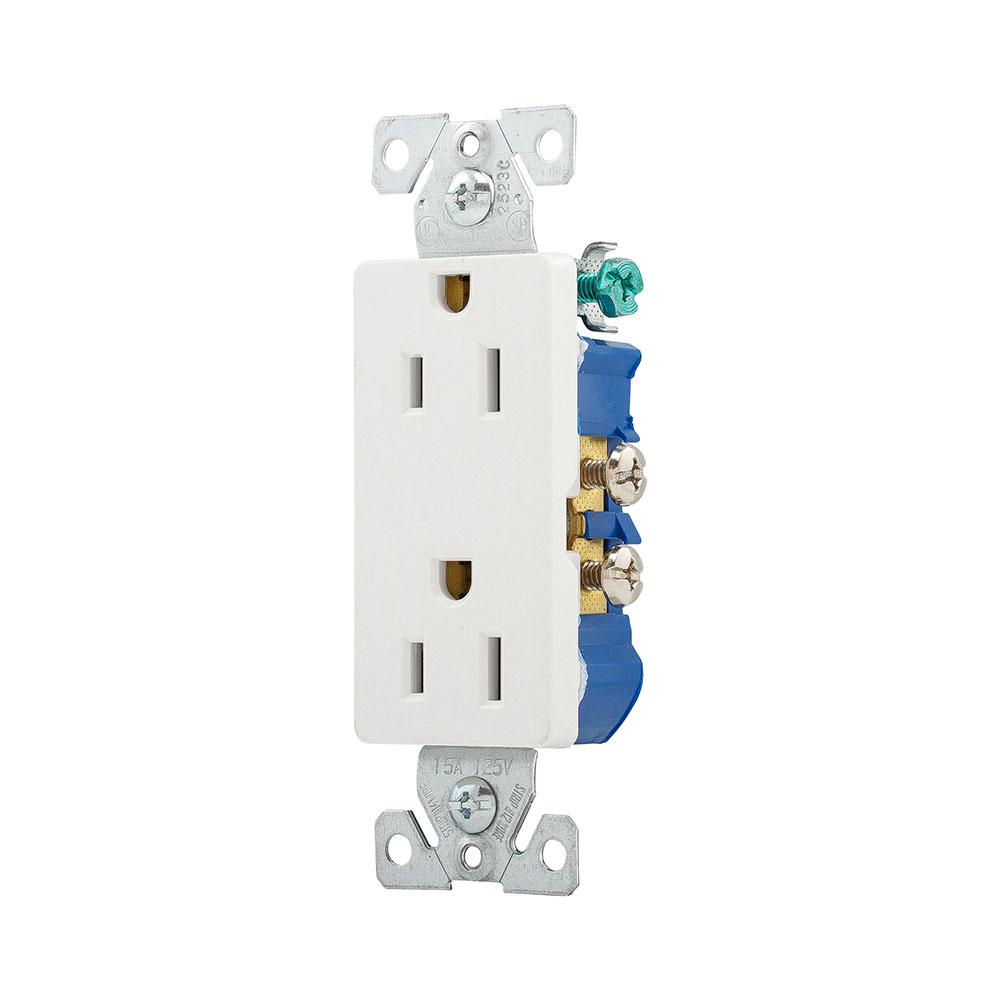 Recp Deco Duplex 15A 125V 2P3W WH