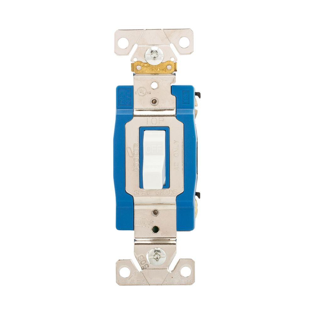 SW Tog SP 15A 120/277V AGrd NAFTA B&S WH