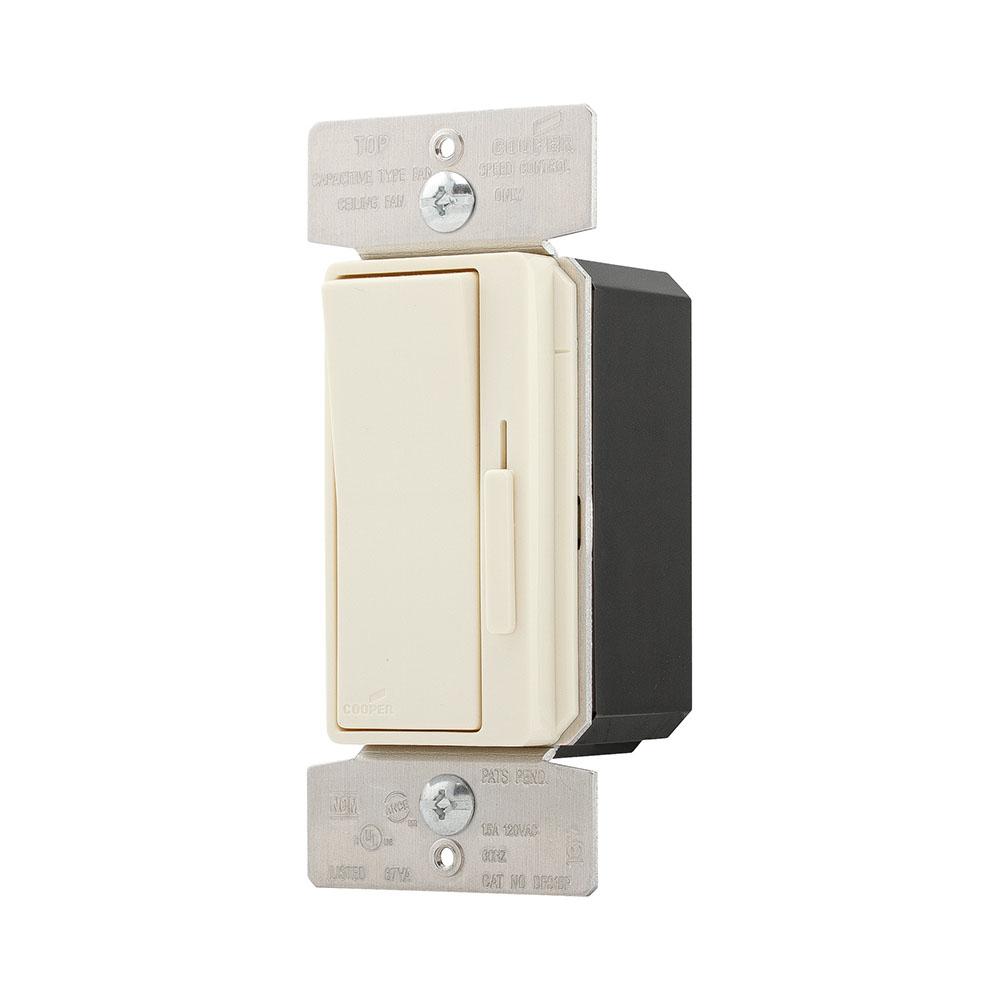 Fan Cntl Deco SP/3Way 3Spd 1.5A Pset AL